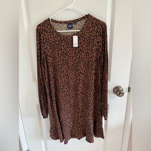 Gap leopard print dress S